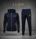 LUBO Royal Tracksuit Set — Navy/Gold