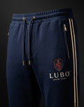 LUBO Royal Joggers — Navy/Gold Sport
