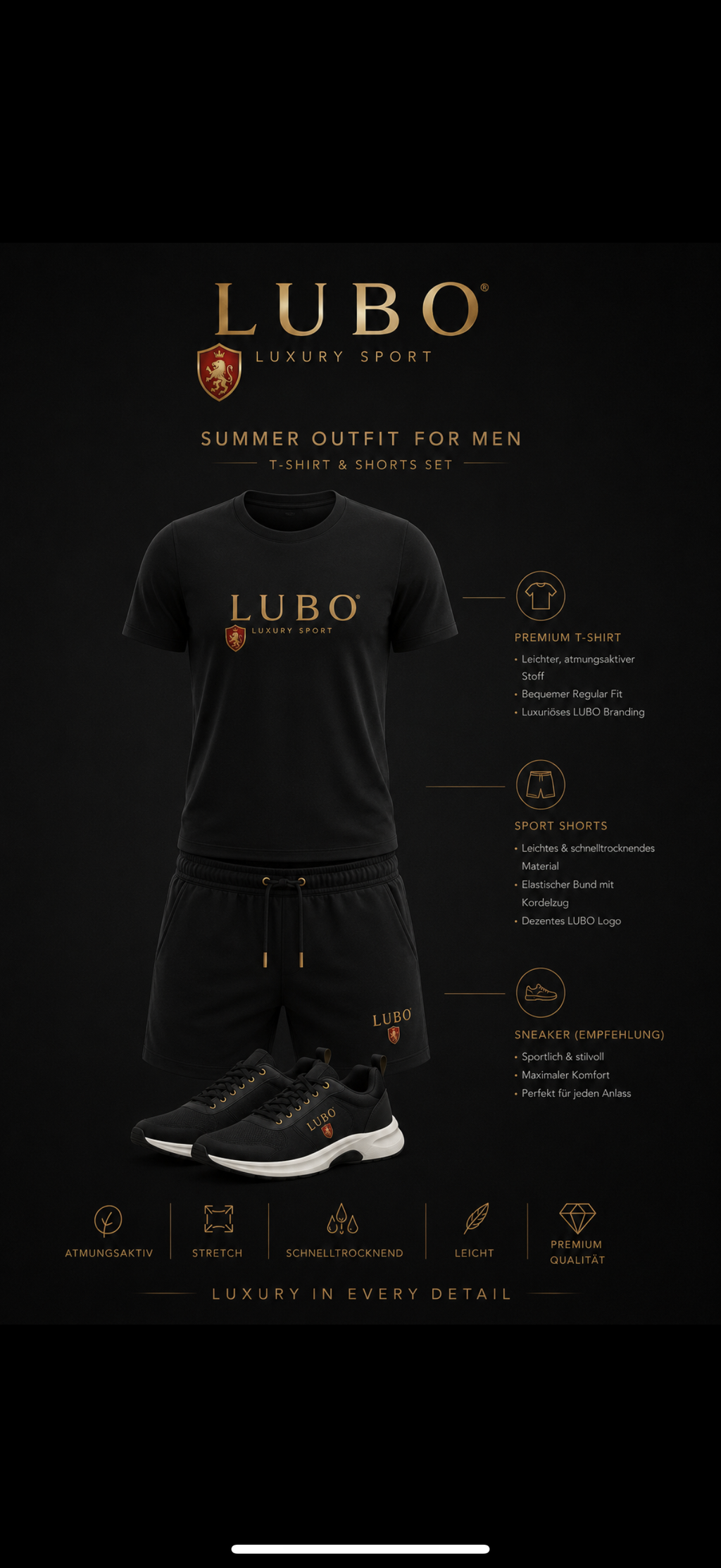 LUBO Summer Set — T-Shirt & Shorts
