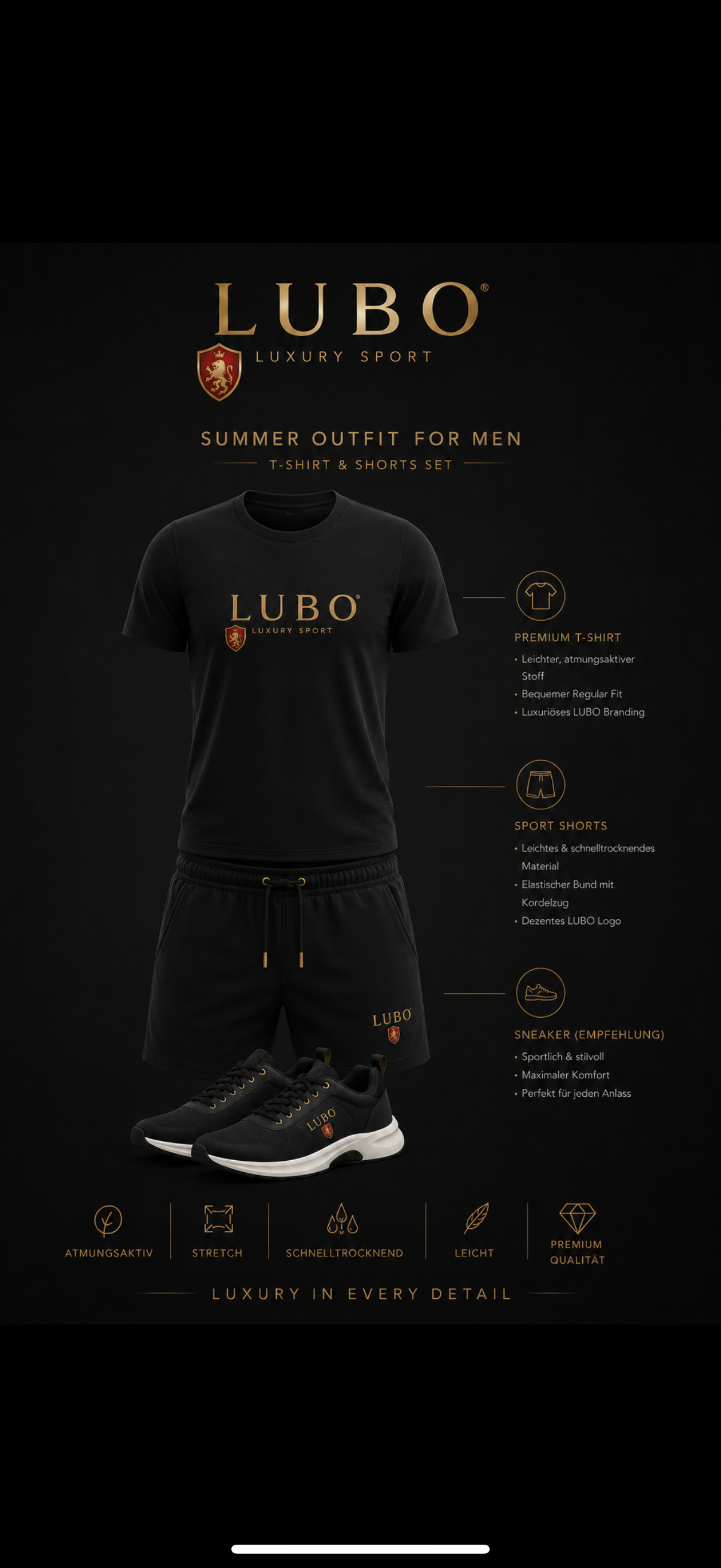 LUBO Summer Set — T-Shirt & Shorts